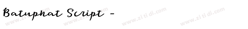 Batuphat Script商字体转换